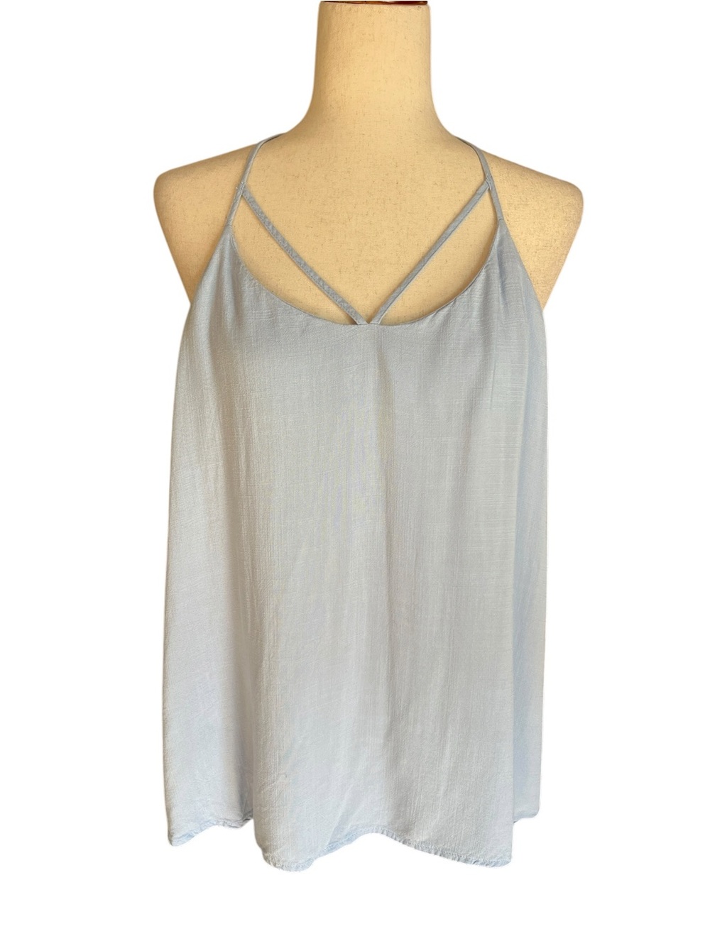 No Boundaries Light Blue Strappy Camisole